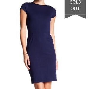 Love...Ady Navy Blue Short Sleeve Dress